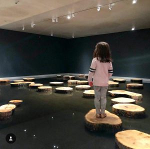 New York museum pond installation